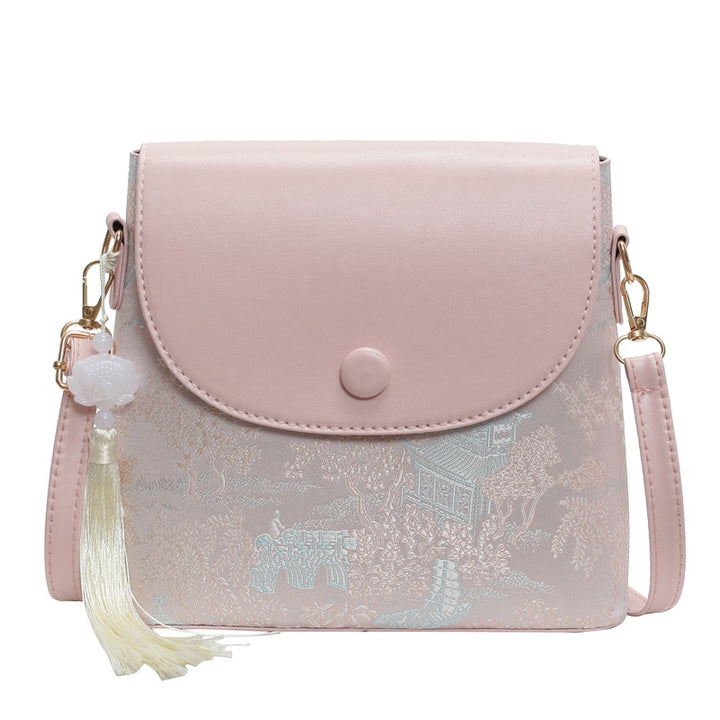 Elegant Textured Mini Crossbody Bag