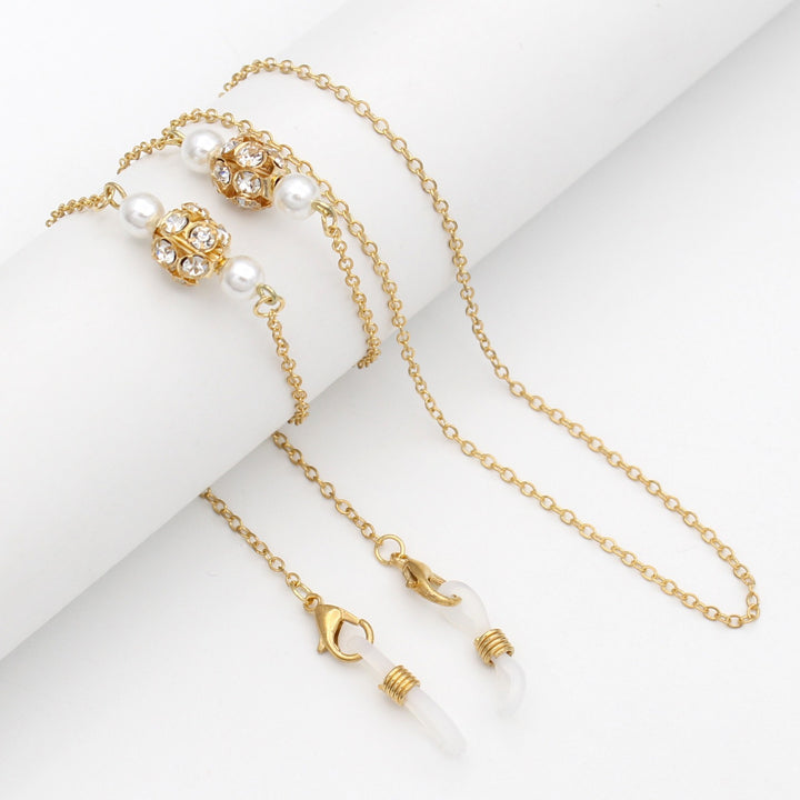 Elegant Crystal-Embellished Eyewear Chain Kalsten 1788159829