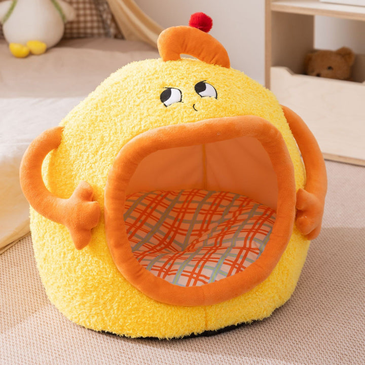 Cozy Cartoon Dog Bed