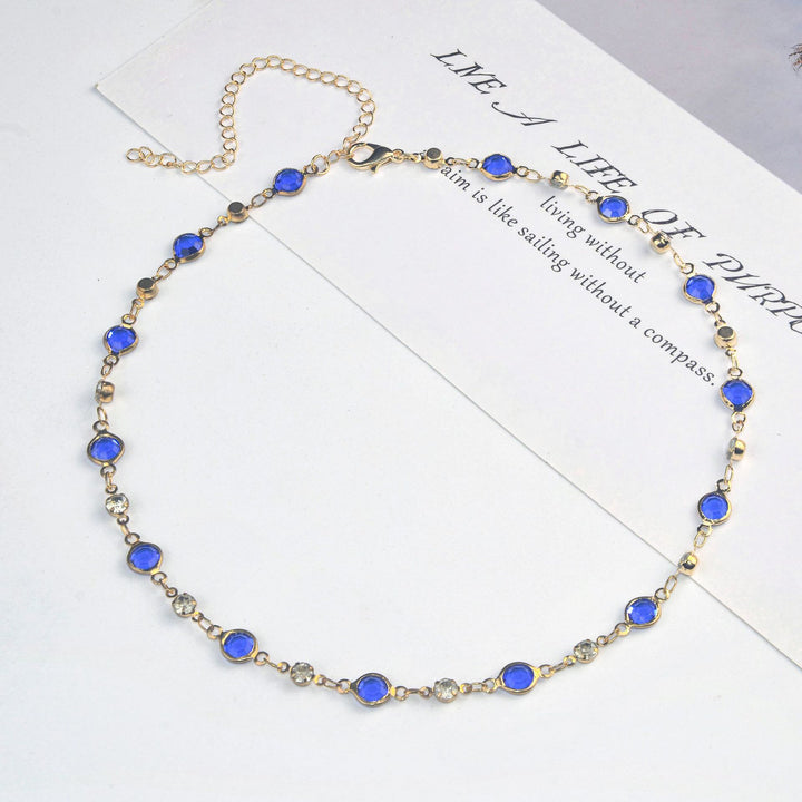 Elegant Stone Rhinestone Necklace Kalsten