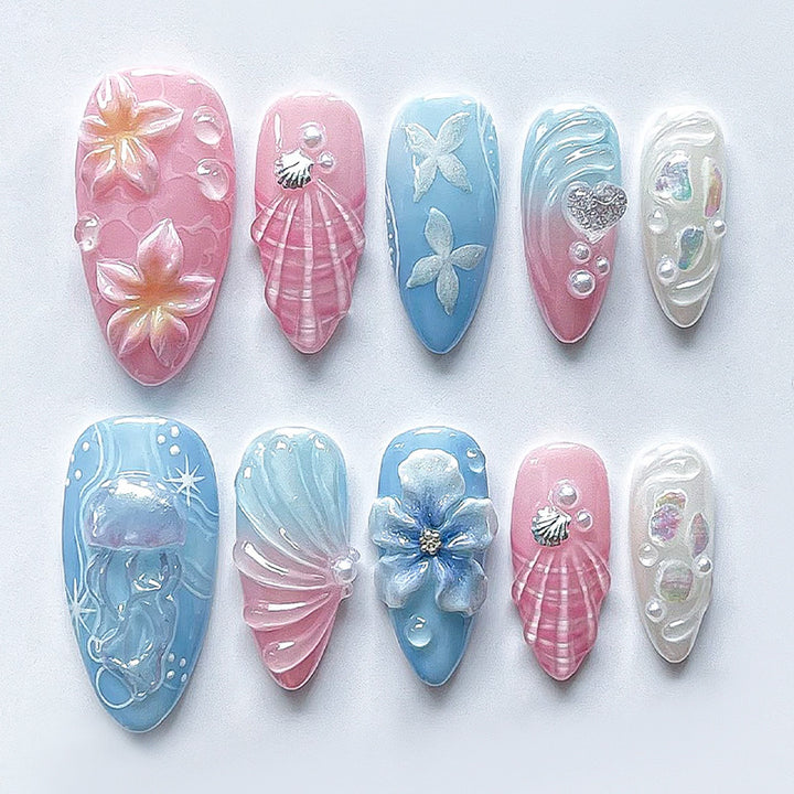Fantasy-Themed Press-On Nail Art Collection Kalsten
