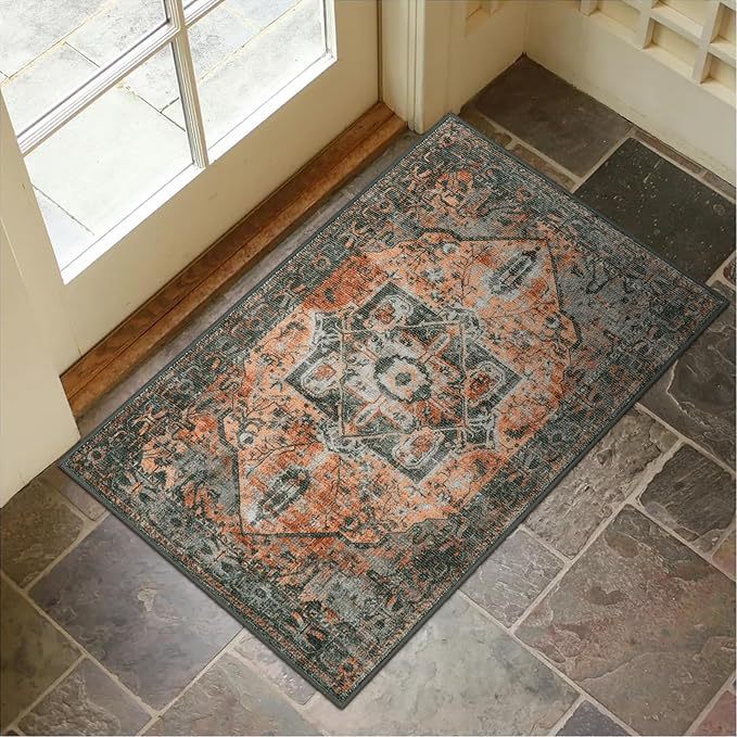 Decorative Persian-Inspired Area Rug