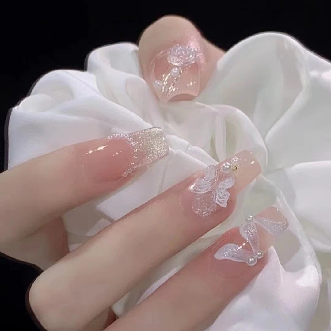 Decorative Press-On Nail Art Set