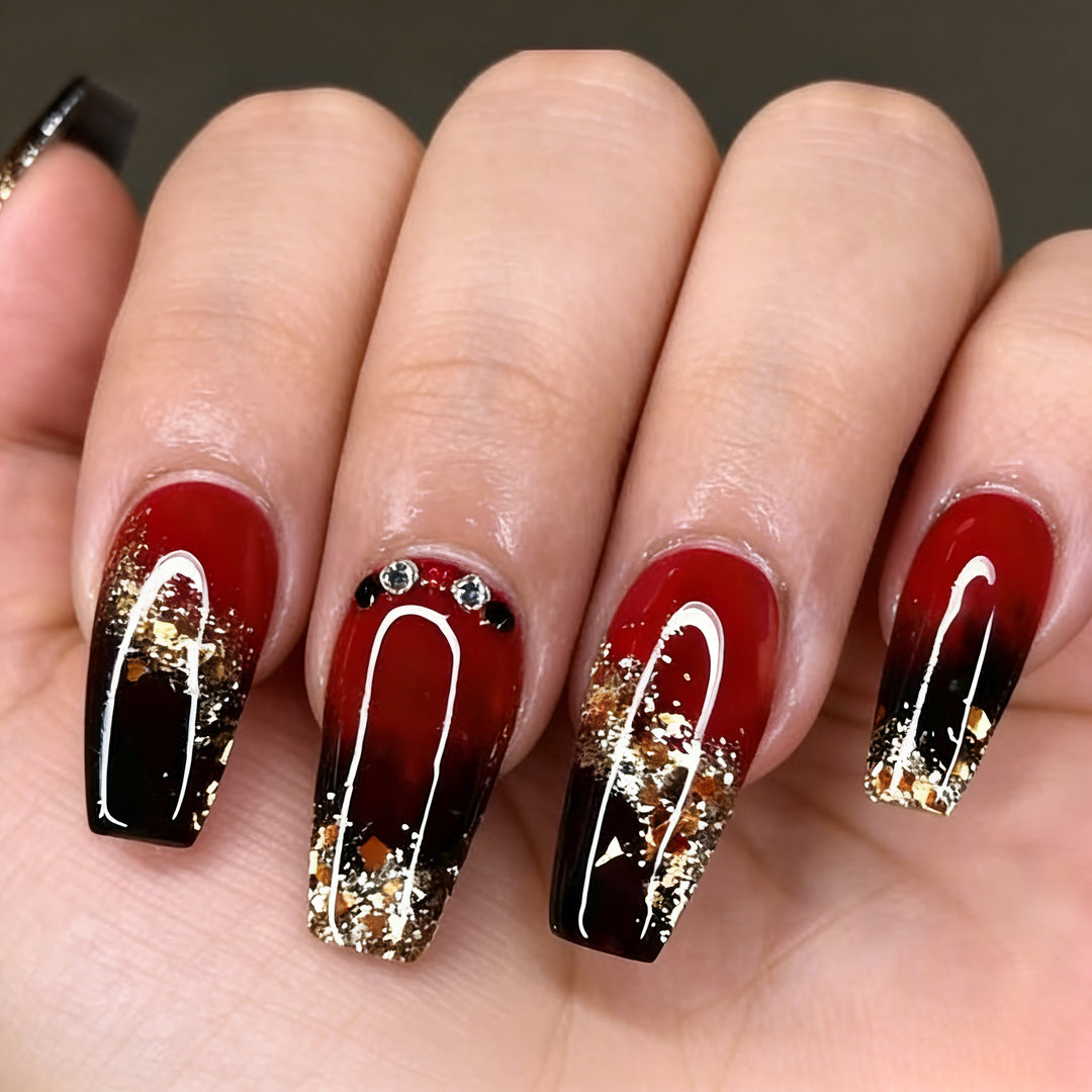 Luxury Glittery Acrylic Nail Art Kalsten