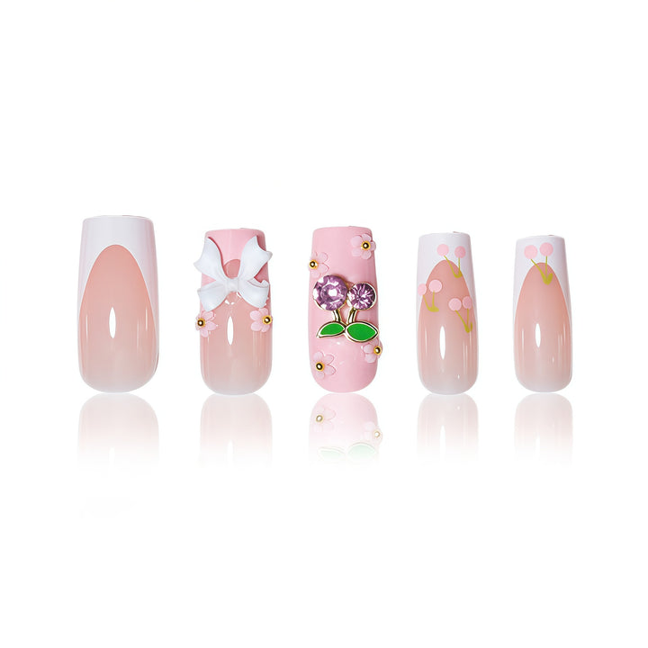 Floral-Inspired Press-On Nail Enhancements Kalsten