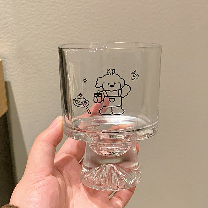 Drinking glass with lovingly designed animal motifs Kalsten