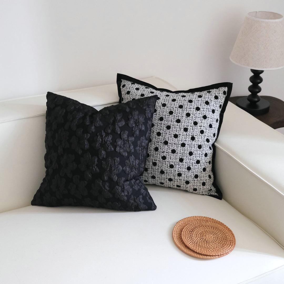 Textured Decorative Dot Pattern Pillow