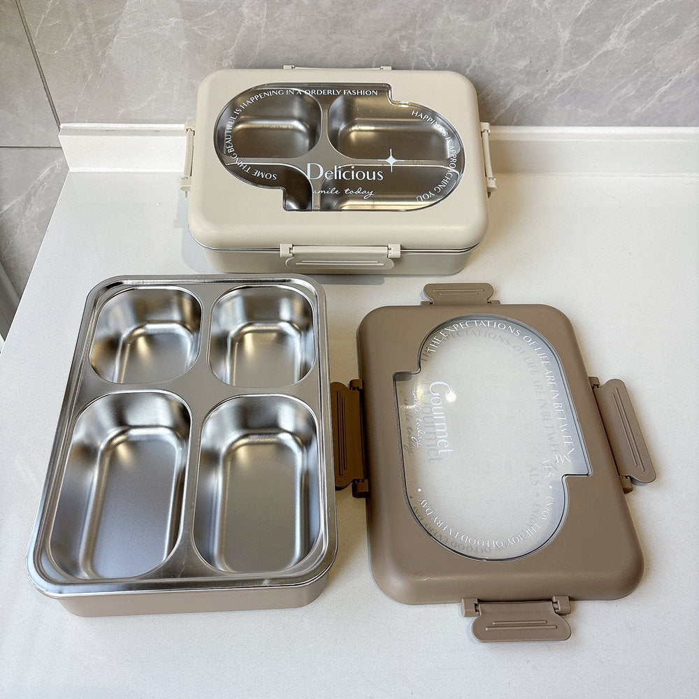 Multi-Section Stainless Steel Lunch Box