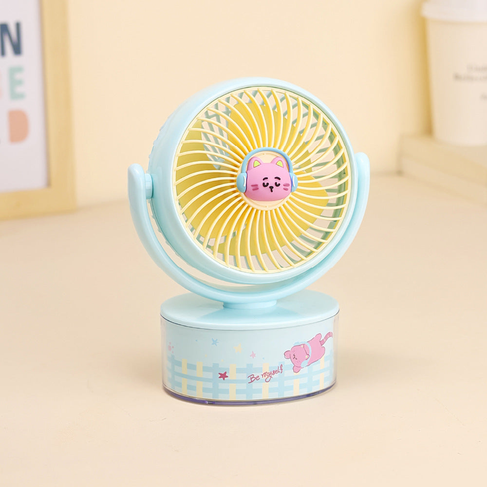 Ladies compact handheld fan with cute animal design Kalsten