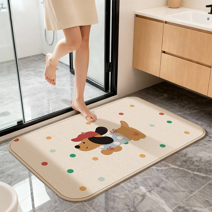 Cute Cartoon Cat Bath Mat Kalsten