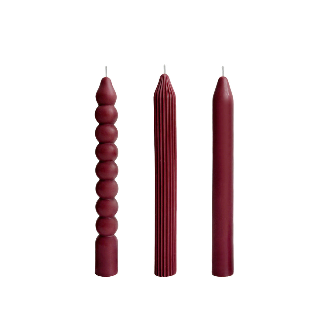 Twisted Pillar Candle Set