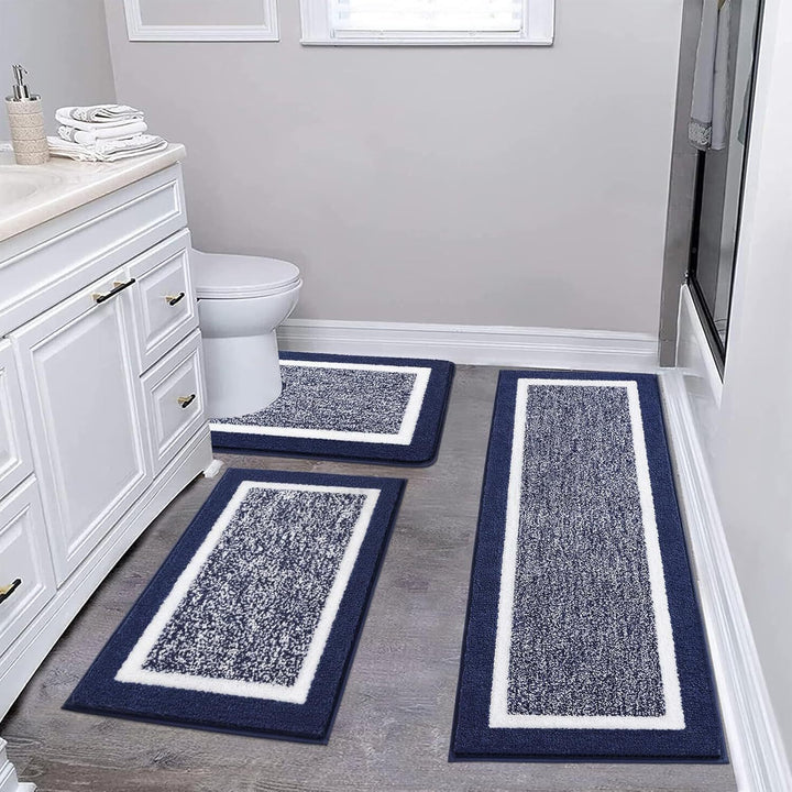 Plush Microfiber Bath Mat Set Kalsten