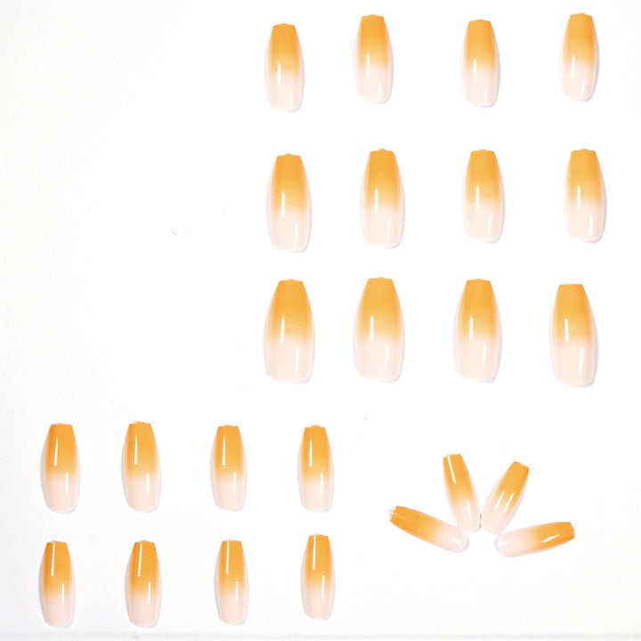 Artificial nail extensions in elegant ombre style Kalsten