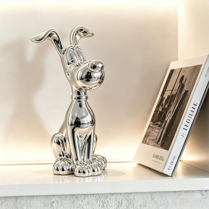 Decorative Dog Figurine for Indoor Home Decor