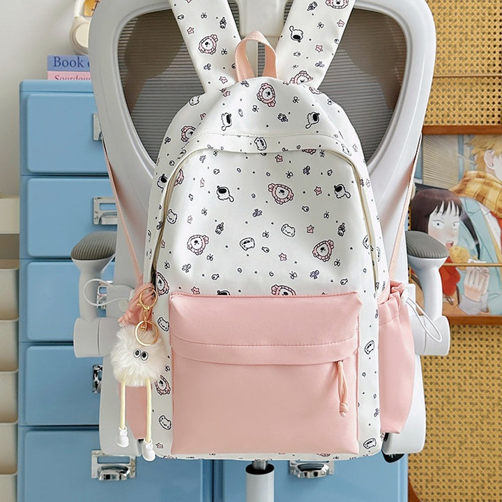 Playful Bunny Ears Printed Backpack Kalsten