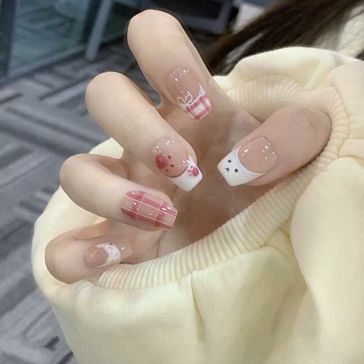 Decorative Character-Themed Press-On Nails with 3D Elements Kalsten