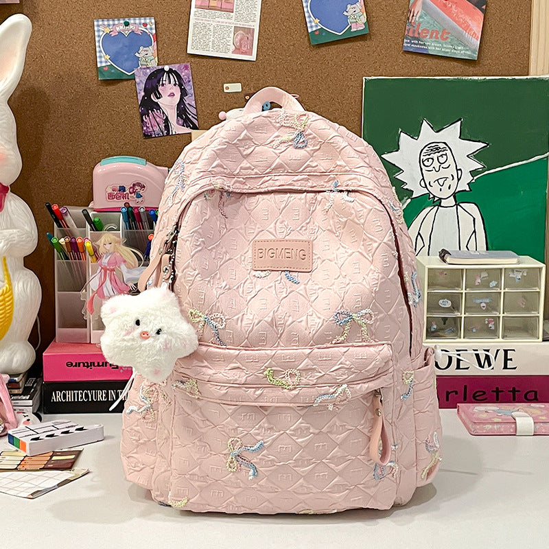 Embroidered Quilted Backpack Kalsten 1791205994