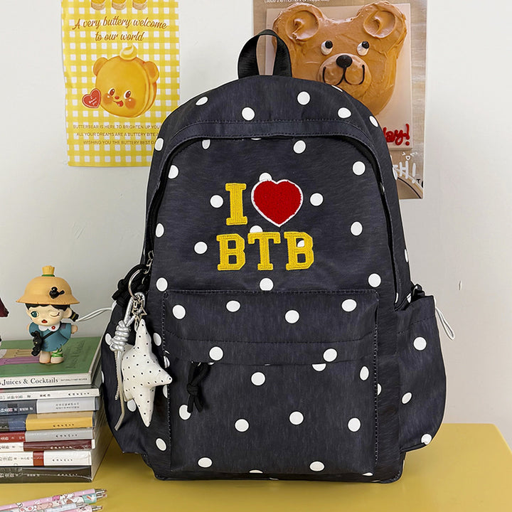 Stylish Polka Dot Graphic Backpack Kalsten