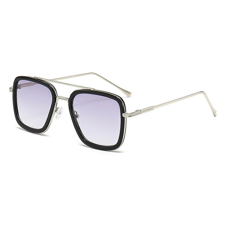 Women's fashionable square sunglasses with glamorous metal frame Kalsten