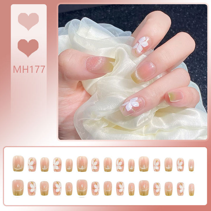 Gradient Glitter Press-On Nails
