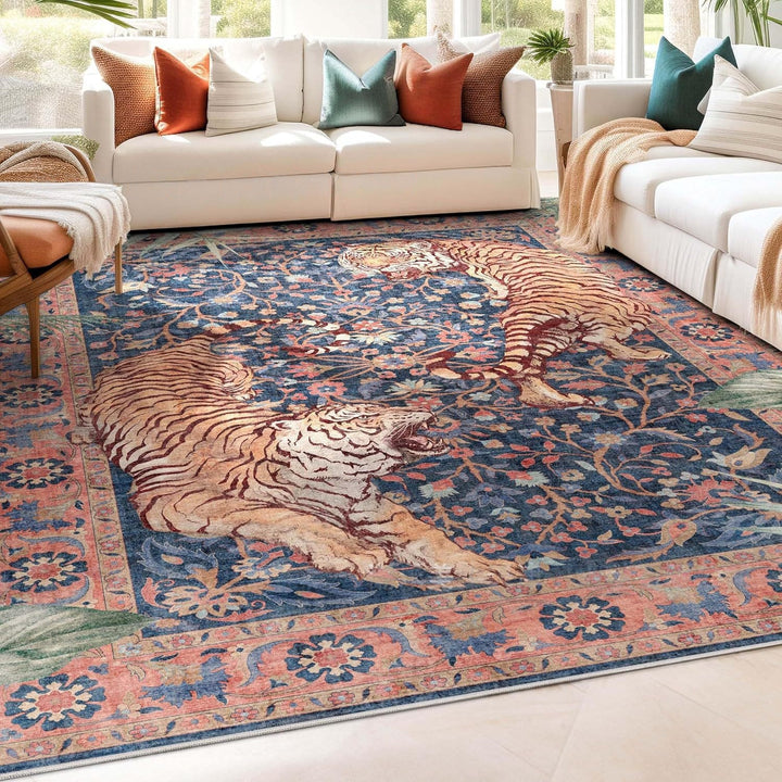 Tiger-Themed Area Rug