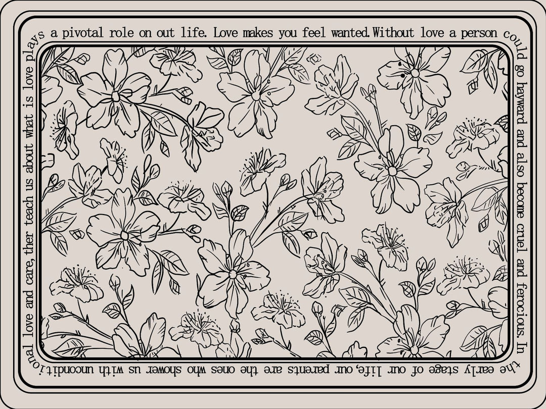 Inspirational Floral Quote Floor Mat Kalsten