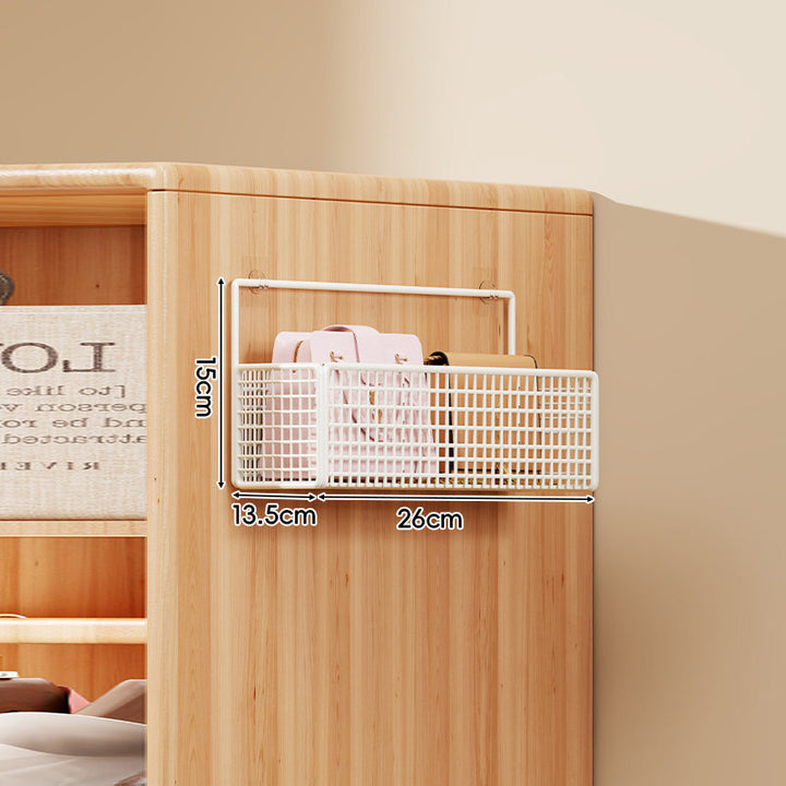 Over-the-Door Multi-Tier Metal Grid Hanging Storage Organizer