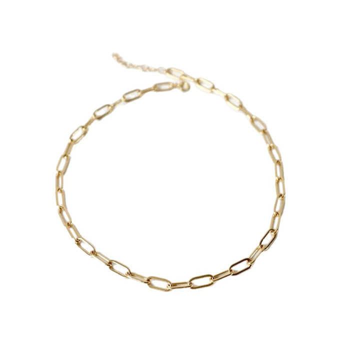 Sleek Long Link Chain Necklace Kalsten
