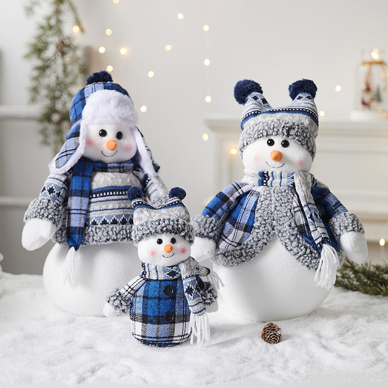 Whimsical Snowman Figurine Decoration