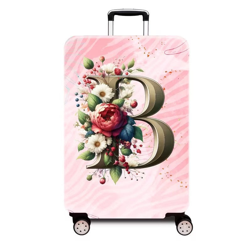 Ladies hard shell suitcase with luxurious floral design Kalsten