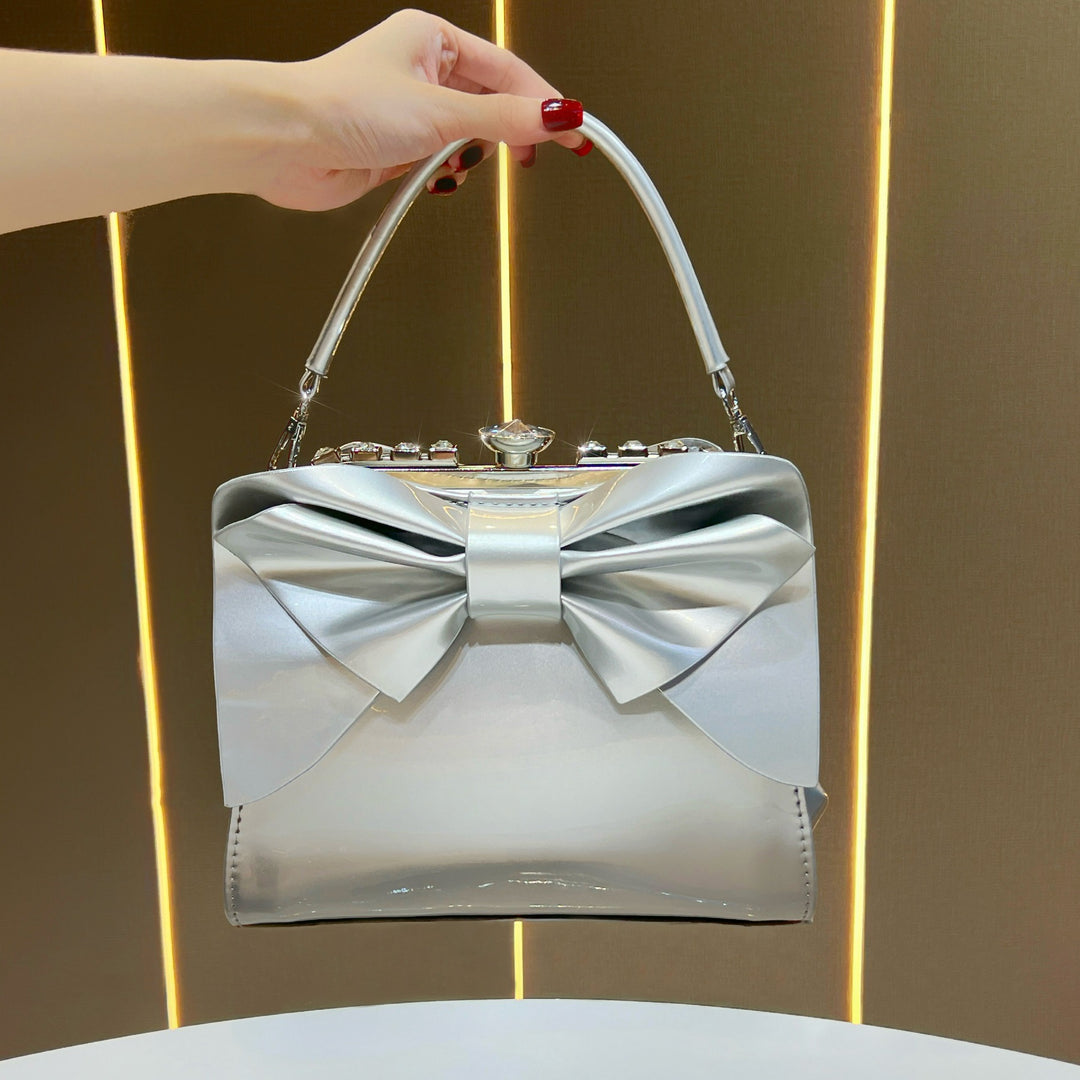 Elegant Bow-Accent Handbag
