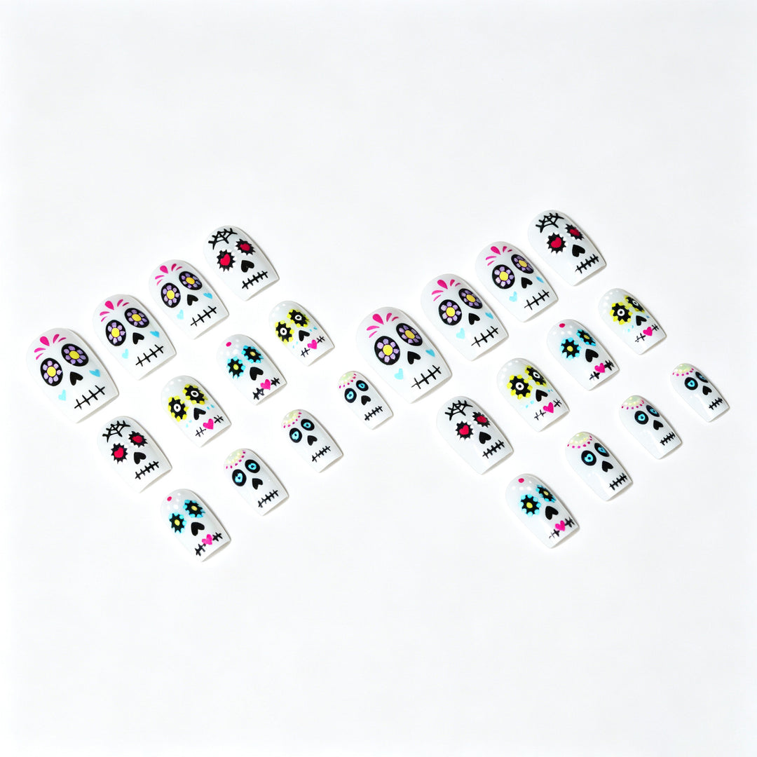 Artistic Sugar Skull Nail Art Design Kit