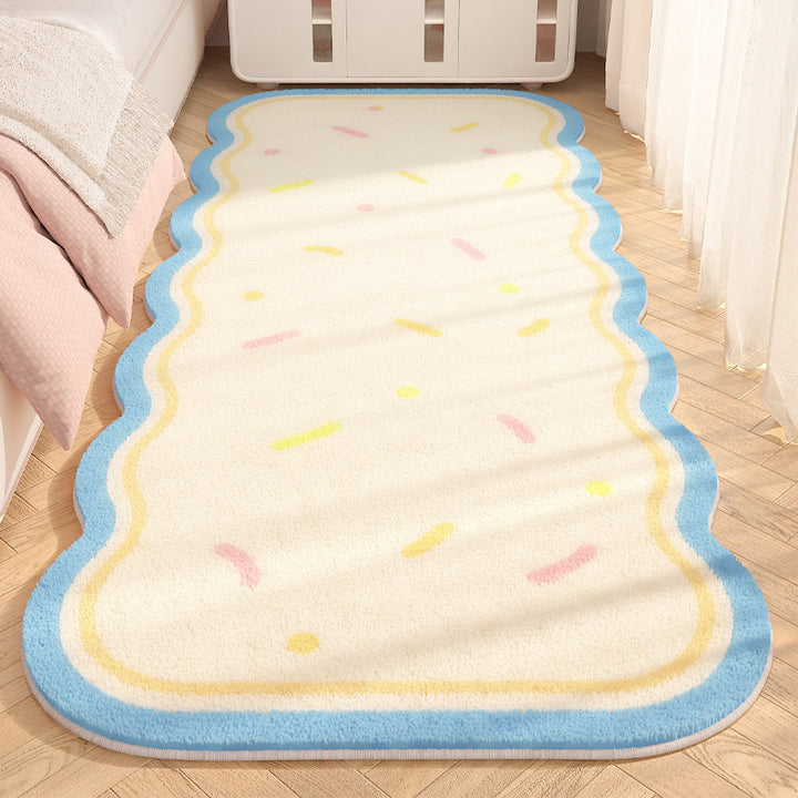 Cozy Heart-Shaped Plush Area Rug
