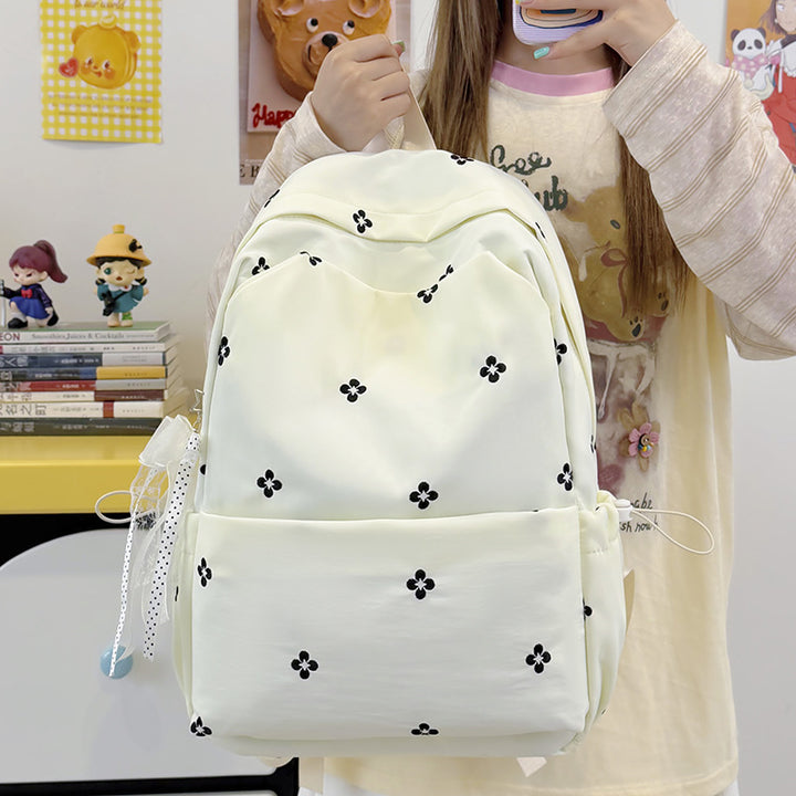 Floral Embroidered Casual Backpack Kalsten