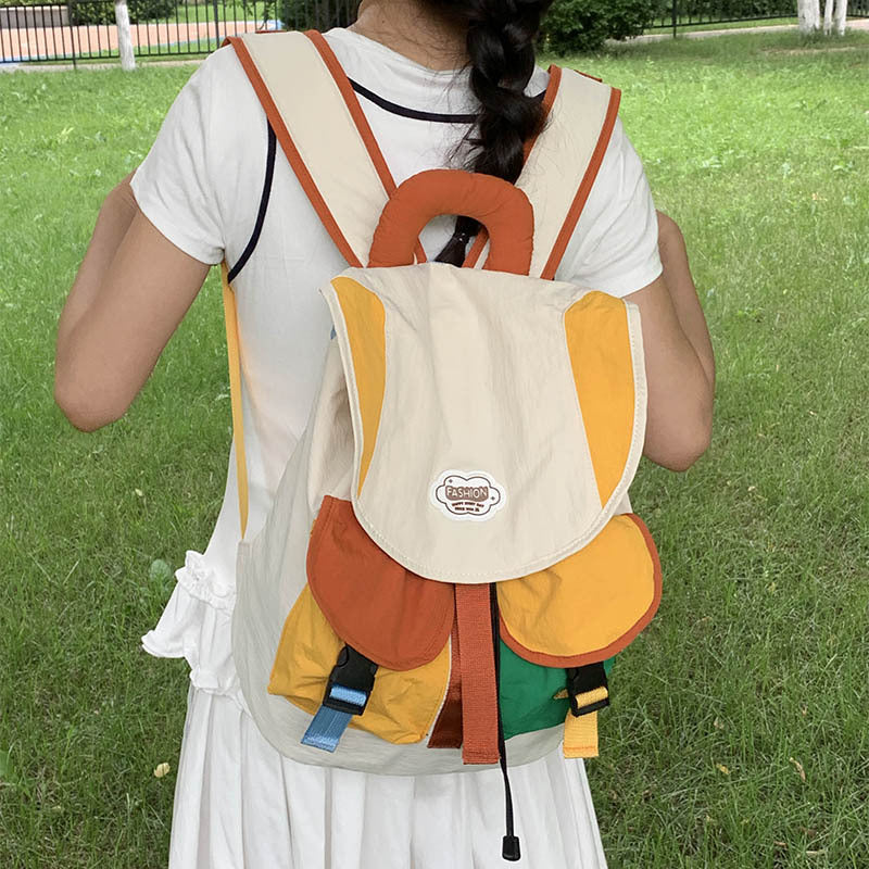 Colorful Patchwork Backpack Kalsten