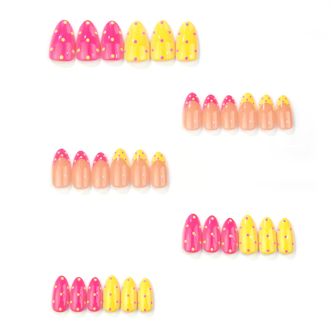 Artistic French Tip Press-On Nails Kalsten
