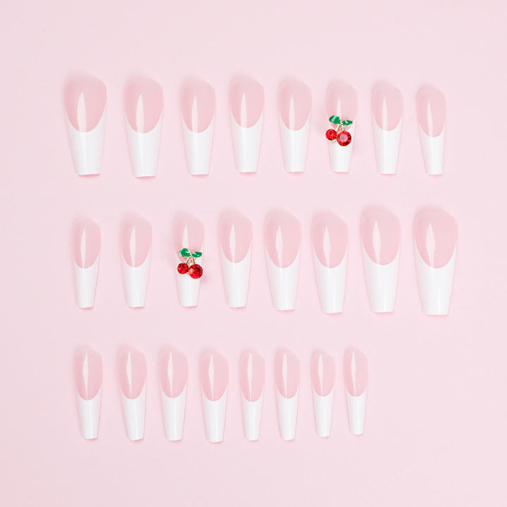 Elegant and artistic nail extensions with floral accent Kalsten