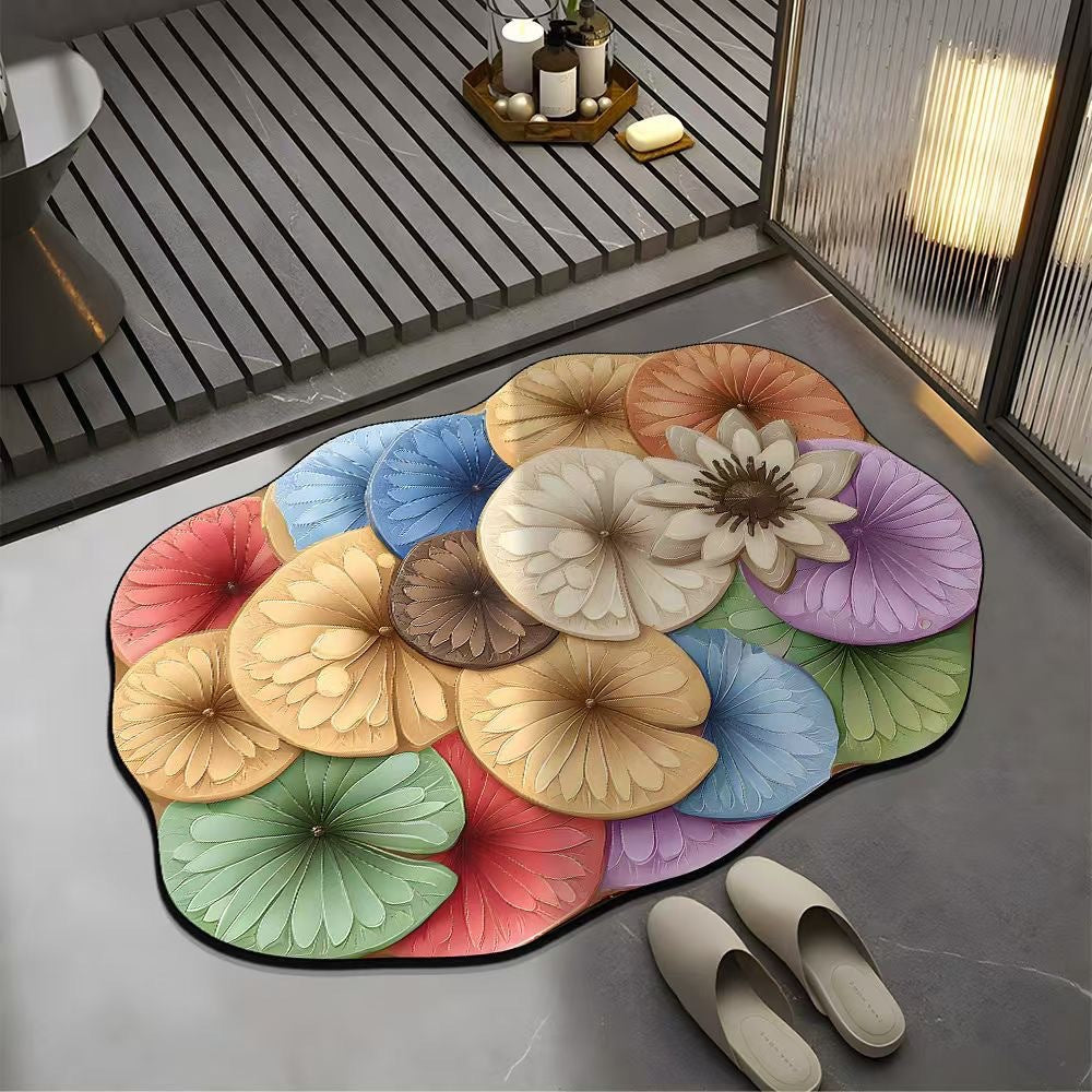 Floral Design Area Mat Kalsten