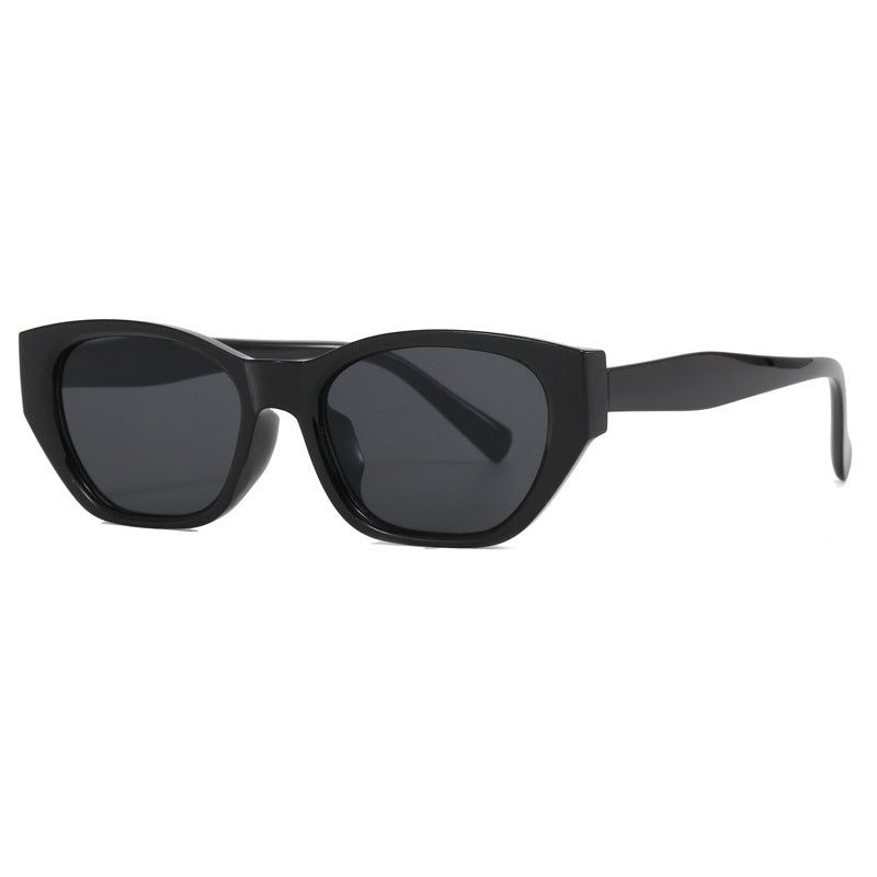 Women's futuristic cat-eye sunglasses with transparent frame and comfortable UV protection Kalsten