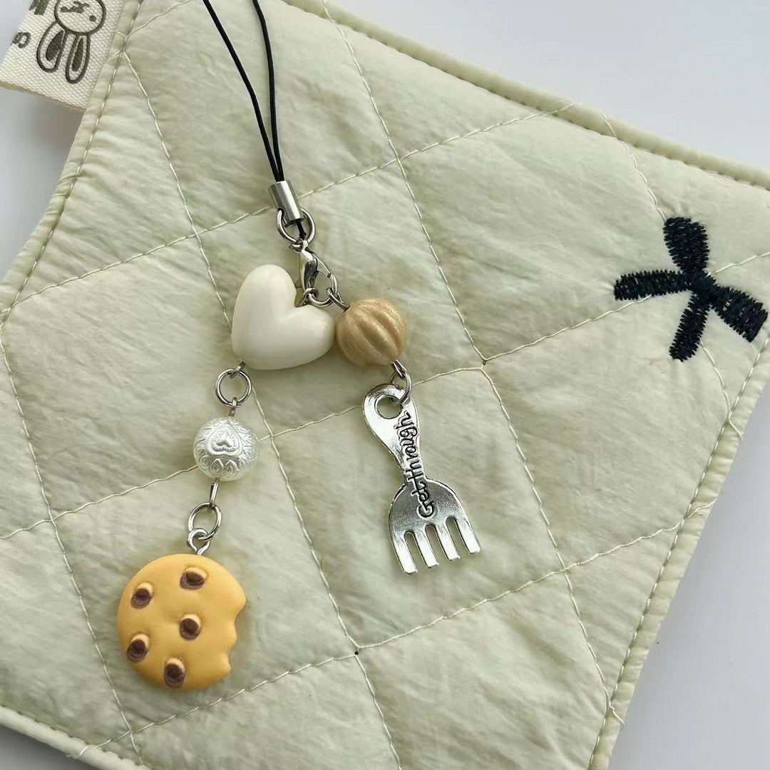 Whimsical Food-Themed Charm Keychain Kalsten