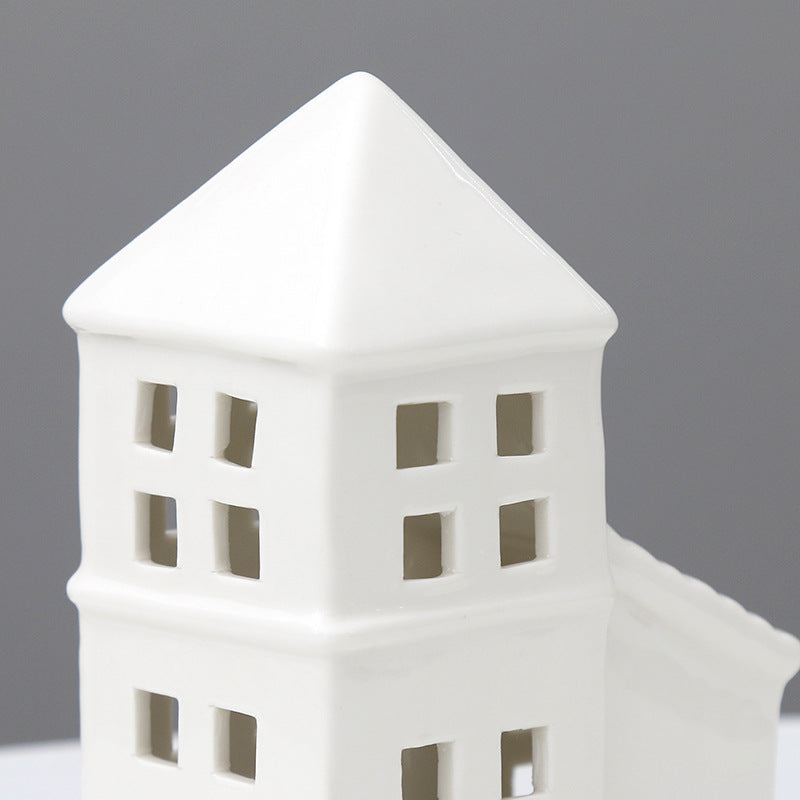 Decorative Ceramic House Lantern Kalsten 1790310210