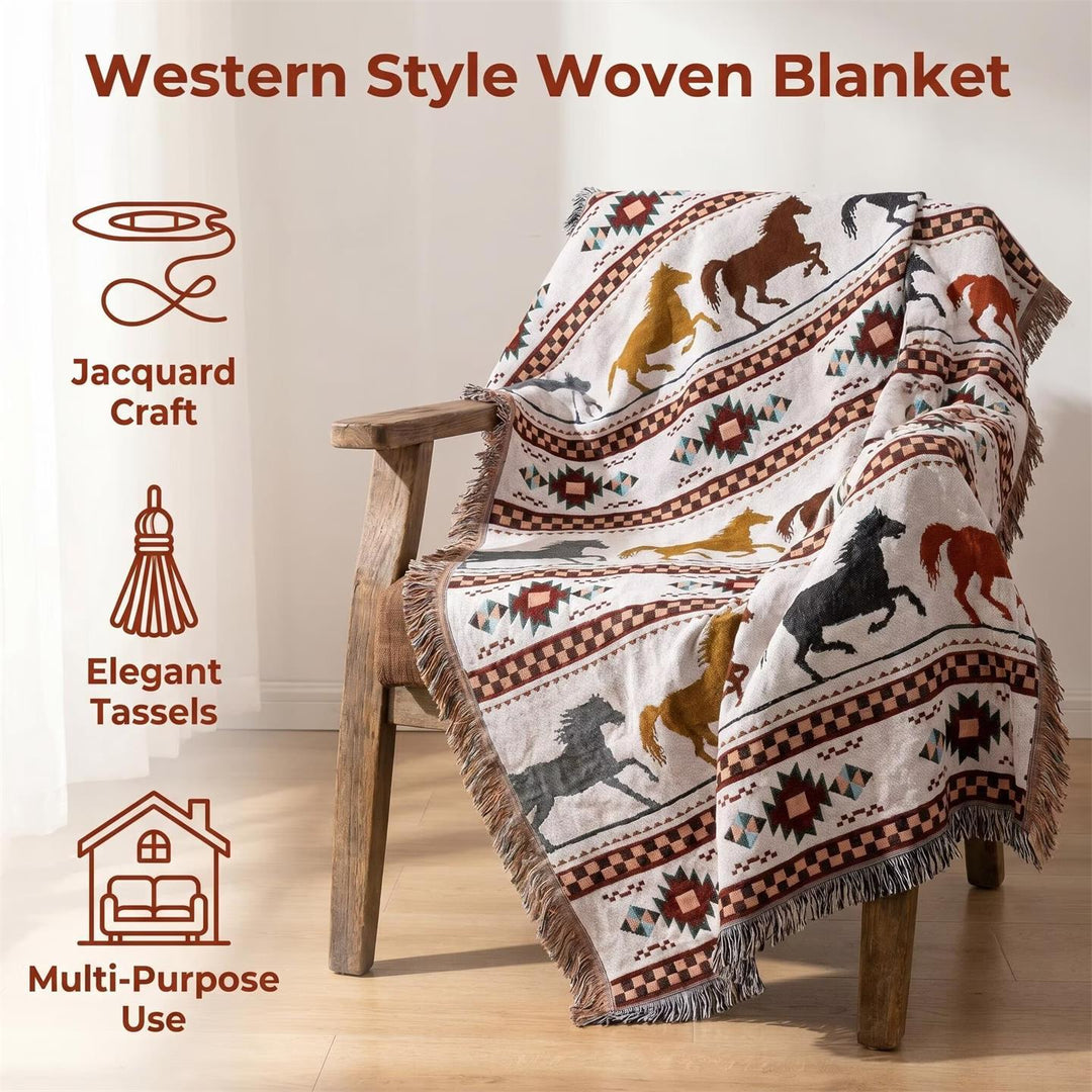 Decorative Horse-Themed Tapestry