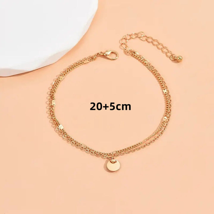 Gold Layered Charm Anklet Kalsten