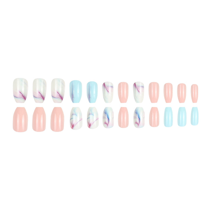 Artistic Marble Effect Press-On Nails Kalsten
