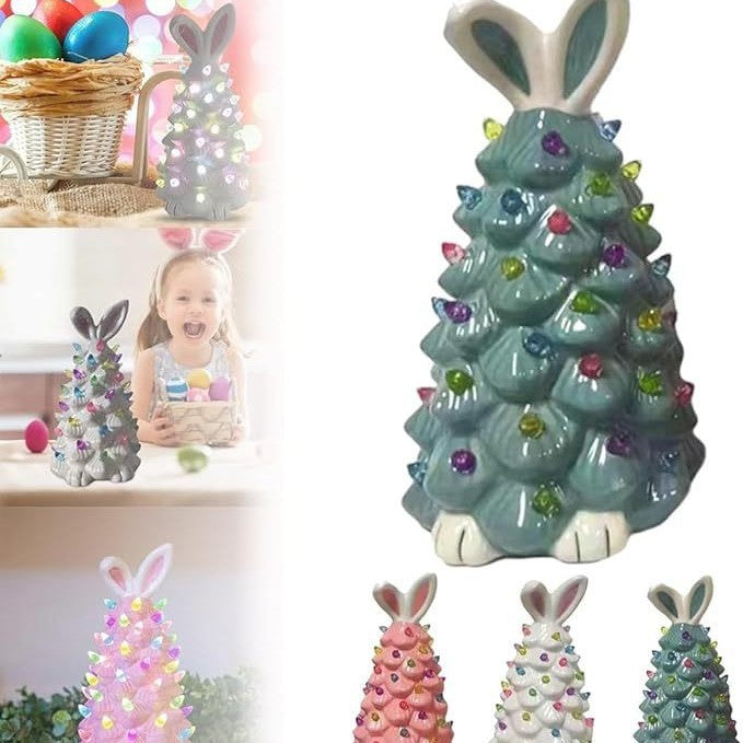 Whimsical Bunny Figurine Decor Kalsten