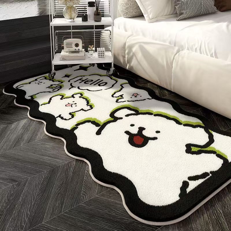 Cartoon Dog-Shaped Decorative Area Rug for Home