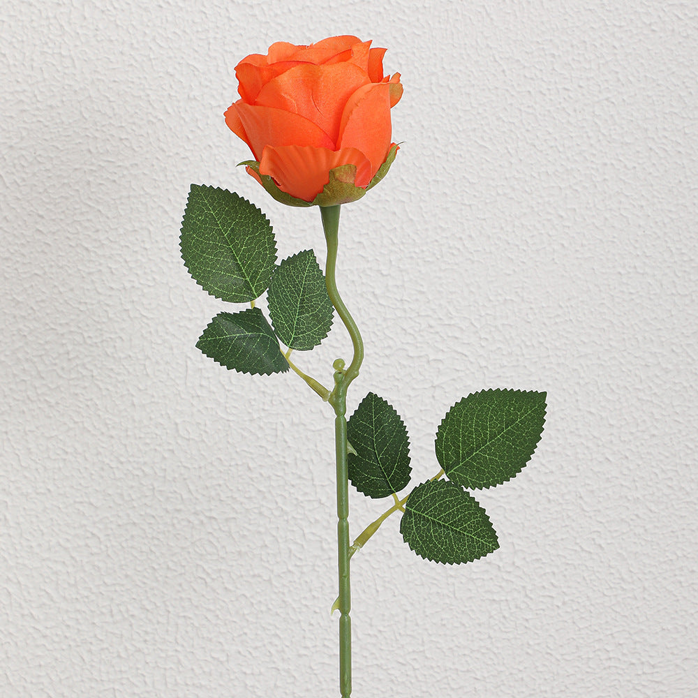 Artificial rose branch with realistic appearance