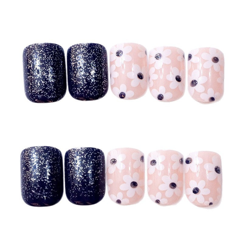 Decorative Floral Press-On Nail Enhancements Kalsten