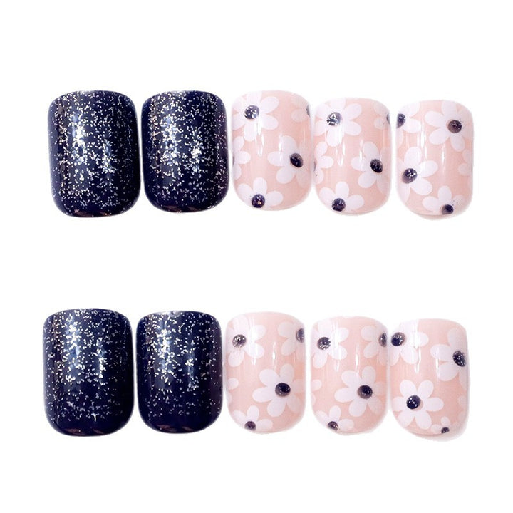 Decorative Floral Press-On Nail Enhancements Kalsten