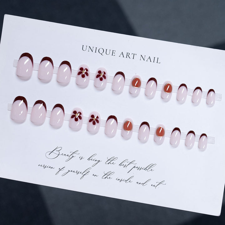 Floral-Inspired Press-On Nail Art